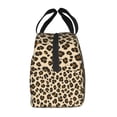 thumbnail image 4 of Leopard Spot Animal Print Lunch Bag Thick Aluminum Foil Tote Cooler for Women Office Picnic Gift, 4 of 7