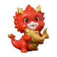thumbnail image 4 of Statue de Dragon Chinois en Résine, Souvenirs Mignons pour Bibliothèque, Entrée, Déco Maison A, 4 of 8