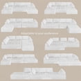 thumbnail image 5 of [Modern U-shaped Modular Sofa 138.5" Breathable Mesh Fabric for Living Room], 5 of 16