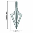 thumbnail image 3 of Allen Company Stryke Ion Fixed Blade Broadhead, 100 Grain, 1" Cut, Gray, 3 of 10