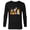 Black, variant on Disney and Pixar’s Up Christmas Holiday Jolly Nutcrackers - Long Sleeve T-Shirt for Men - Customized-White