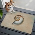thumbnail image 4 of Ocean Conch 2'x3' Washable Rug, Vintage Coastal Underwater Creature Khaki Non-Slip Soft Doormat Area Rugs for Entrance Bathroom Bedsides, StainResistant Carpet for Kitchen Bedroom, Entryway Floor Mat, 4 of 9