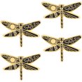 thumbnail image 3 of 4 Pcs Broche Libellule Dessin Animé Décors Mode Soleil Lune Libellule Épingle à Revers, 3 of 8