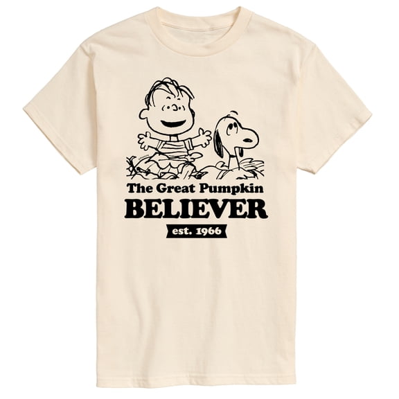 Peanuts - The Great Pumpkin Believer - Men's Short Sleeve Graphic T-Shirt
