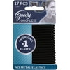 Goody Ouchless Hair Elastics Black 17 Count