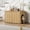 80cmNatural, variant on Wirrytor 63" Tall Cat Litter Box Enclosure with Sliding Doors, 3-Tier Hidden Litter Box Cabinet with Anti‑Tip Kit for Living Room, Natural Wood