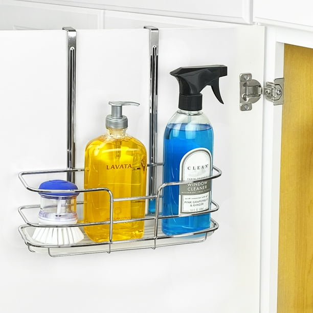 Lynk® Over Door Organizer Tall Shelf w/Molded Tray Chrome