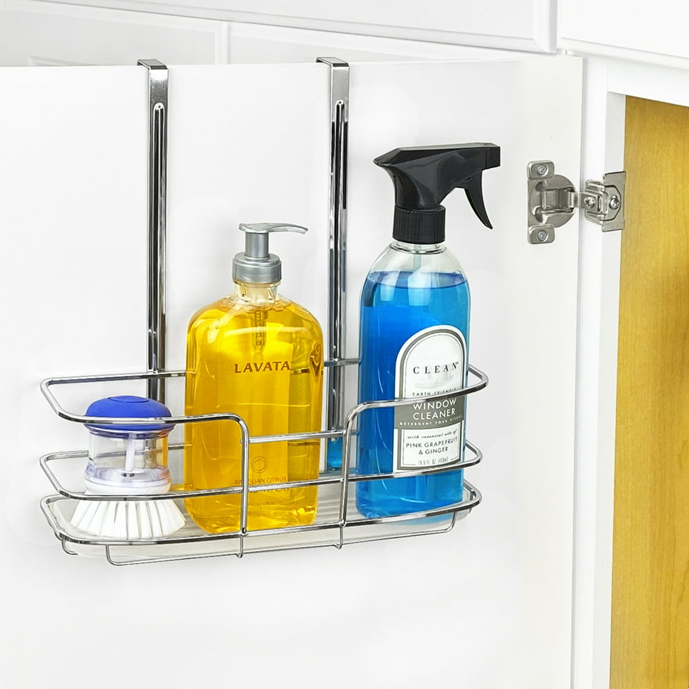 Lynk® Over Door Organizer Tall Shelf w/Molded Tray Chrome