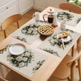 thumbnail image 5 of Placemat Set of 6 White Roses Placemats for Dining Table Retro Style Washable Table Mats for Kitchen and Party Decor Indoor & Outdoor Use, 5 of 8
