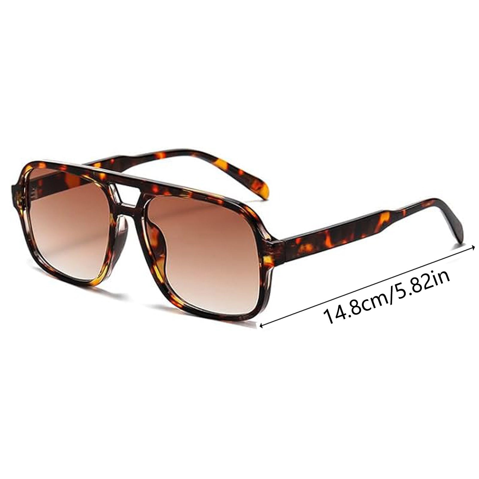 Oversized Square Sunglasses Retro 70s Style UV400 Protection Lightweight Oversized 70 main image 4