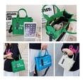 thumbnail image 5 of Tote Bags for Women, Canvas Crossbody Tote Bags with Zip Casual Canvas Shoulder Bags for Work School and Travel, 5 of 5