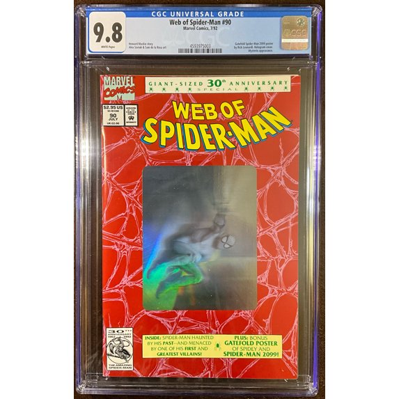 Web of Spider-Man #90 - CGC 9.8 Comic Book
