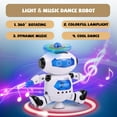 thumbnail image 4 of HLONK Jouet Robot Dansant pour Enfants Jouet Robot Dansant Électronique avec Musique Rotation à 360° Jouets pour Tout-Petits Cadeaux, 4 of 7