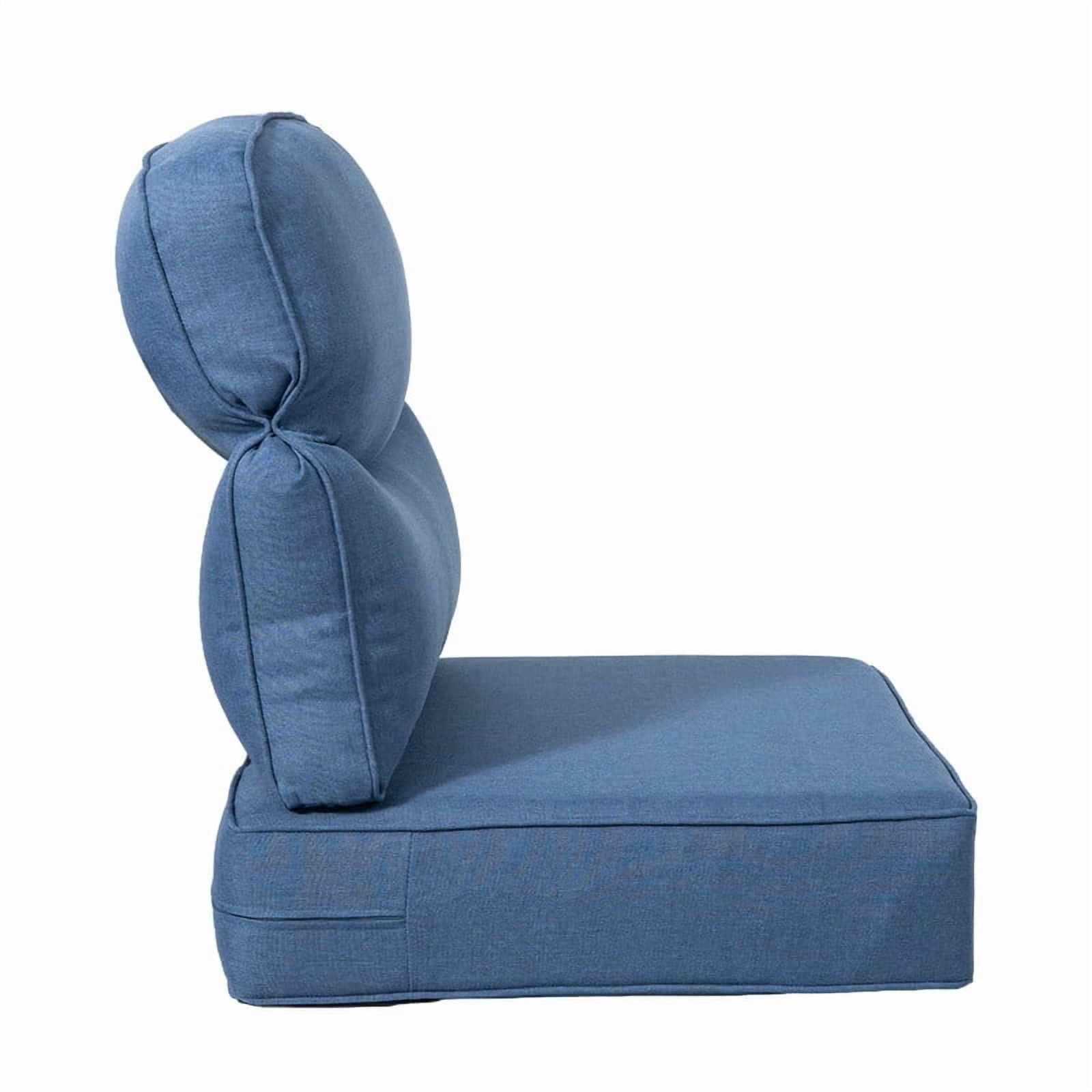 Opohoro Outdoor Deep Seat Cushion Set, 22"x24"x6", UV Resistant & Water Resistant Comfortable Furniture Cushions for Patio Sofa, Chair, Loveseat
