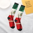 thumbnail image 6 of Knee High Socks for Women Mexico-Flag- Print Long Tube Sock Uniform Socks, 6 of 7