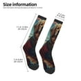 thumbnail image 2 of Naloa Meditating Golden Retriever Thigh High Socks Extra Long Stretchy Sock Women Over Knee High Opaque Stocking Daily Wear, 2 of 6