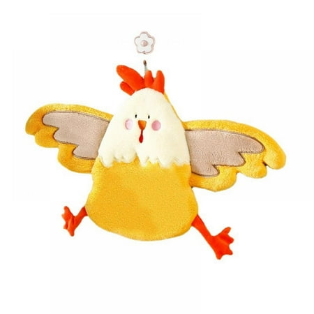 

Hand Towel Cute Cartoon Thicken Chick Towel Clean Absorbent Cloth Coral Velvet Hanging Cloth