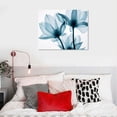 thumbnail image 4 of PIKWEEK  'Translucent Tulips III Teal'  Canvas Wall Art,  20x16in, 4 of 4