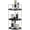 Silver&black, variant on 3-Tier Kitchen Spice Rack , Standing Rack,Triangle Bathroom Countertop Storage Shelf ,Cosmetic Organizer Holder , Stackable Cabinet Organizer , Kitchen Counter Shelf , Corner Spice Rack ,Golden