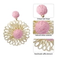 thumbnail image 3 of Pendientes de rafia, bonitos pendientes de moda, joyería de playa de verano, de unos 8 cm de largo, regalo para mujeres y niñas, 3 of 5