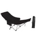 thumbnail image 1 of Silla de camping plegable reclinable portátil con 4 posiciones de ajuste. Negro, 1 of 9