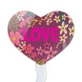 thumbnail image 2 of Love and Pretty Flowers Heart Love Cupcake Picks Toppers Decoration Set of 6, 2 of 7