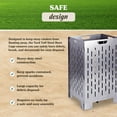 thumbnail image 3 of Yard Tuff YTF-202036BC 20 x 20 x 36 Inch Steel Burn Cage with Vents, Gray, 3 of 11
