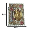 thumbnail image 3 of Catholic Lady Of Grace Mary Guadalupe Cross With Pink Roses 4X6 Picture Frame, 3 of 9
