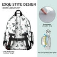 thumbnail image 5 of French Bulldog Backpack for School,Cute School Bag,Schoolbag with Adjustable Shoulder Straps & Padded Back,15.25"x11.5"x5.25", 5 of 6