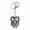 Blue, variant on New Creative Animal Series Big Eye Owl alloy Diamond Keychain