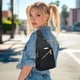 thumbnail image 5 of Bolso de pecho para mujer de moda, gran capacidad, impermeable, conveniente para llevar cruzado, mochila de pecho simple, 5 of 6