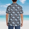 thumbnail image 3 of Lsque Turtle pattern Hawaiian Shirt for Men, Unisex Summer Beach Casual Short Sleeve Button Down Shirts-X-Large, 3 of 9