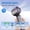 B, variant on QuanTara 100-Speed USB-C Rechargeable Handheld Fan – Ultra-Quiet Turbine Personal Fan with Adjustable Stand, Pocket-Sized Portable Cooling Fan for Travel, Office & Outdoor (White/Black)