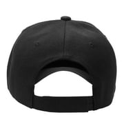 Plain Baseball Dad Cap Adjustable Size for Outdoor Activities Black
