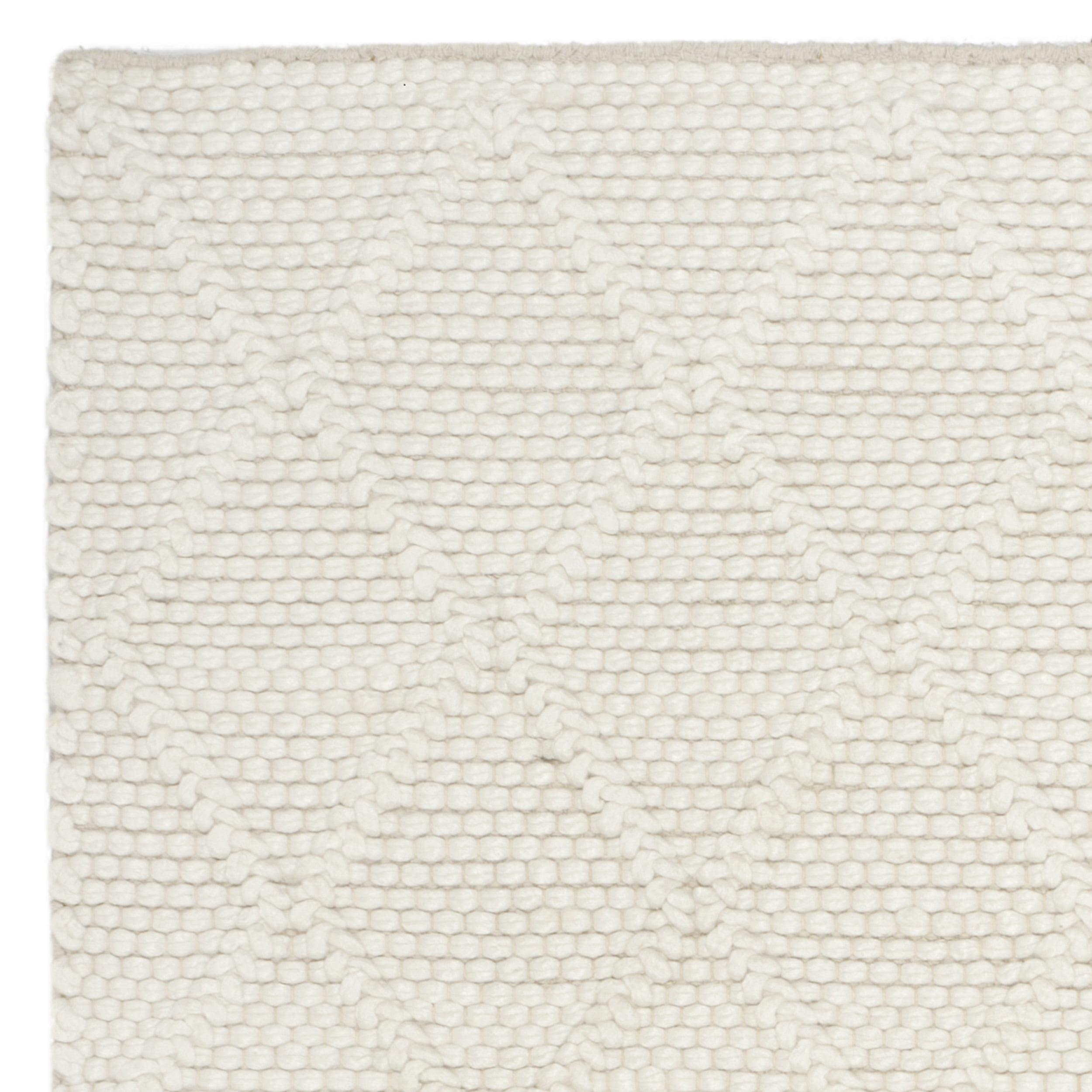 SAFAVIEH Natura Tracery Geometric Diamonds Wool Area Rug, Ivory, 4' x 6'