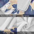 thumbnail image 3 of Yayeee Throw Blanket for Couch Soft Warm 50" x 60" Sofa Chair Bed Decoration, Blue Wave Pattern, 3 of 7