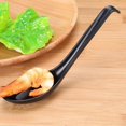 thumbnail image 2 of Cucharadas de sopa, 6 cucharas de melamina de estilo japonés, cucharas de sopa creativas de arroz, cuchara de sopa asiática china con mango largo (superficie brillante/gancho estilo Feliz Sencillez, 2 of 4