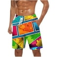 thumbnail image 1 of Men's Big and Tall Swim Trunks, Men 9" Swim Shorts, Hawaiian Mens Bathing Suits, Quick Dry Swim Trunks with Pockets S-5XL Quick Dry Bathing Suits Woman Clearance, 1 of 3