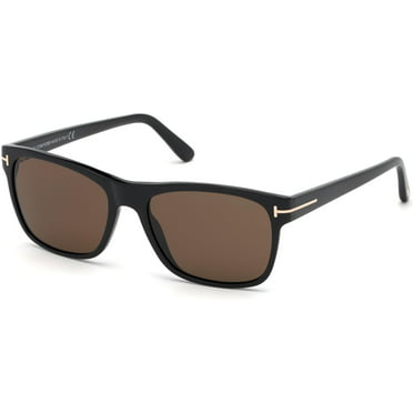 Tom Ford Square Sunglasses TF679 Shelton 01E Shiny Black 59mm 