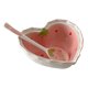 thumbnail image 4 of Juego de cuenco y cuchara de cerámica en forma de corazón, vajilla con diseño de fresa, utensilios de cocina Kawaii para ensalada de cereales y postres, 4 of 5