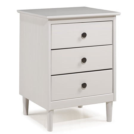 Pemberly Row 3 Drawer Nightstand In White Walmart Canada