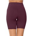 thumbnail image 2 of New Women's Gym Sports Shorts Solid Color Tights Leggings Biker Casual Shorts Fitness Cycling Workout Gym Shorts, 2 of 2
