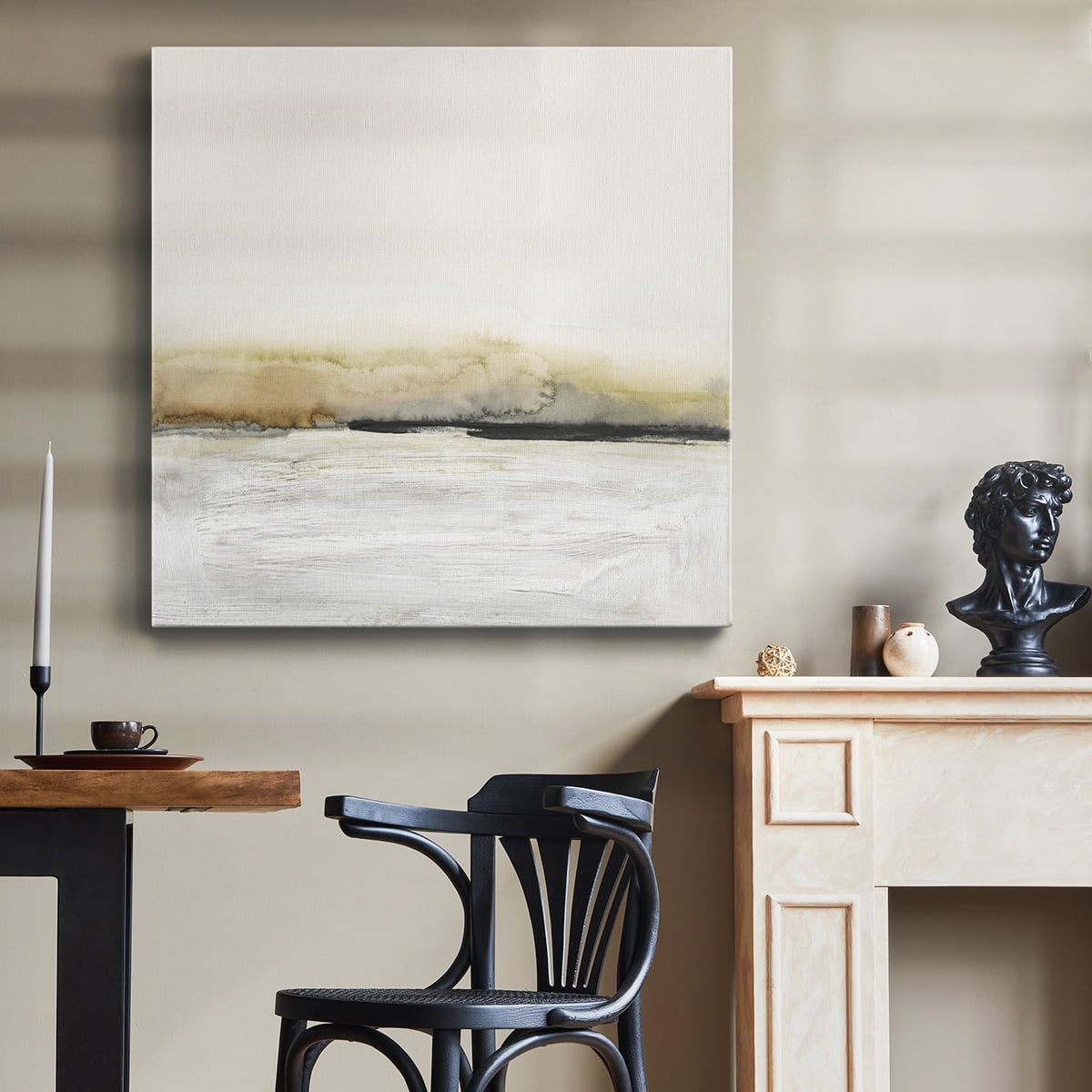 Wexford Home Floating Cinder II-Premium Gallery Wrapped Canvas, 16" x 16" - Ready to Hang