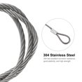thumbnail image 4 of Unique Bargains Stainless Steel Cable, PVC Coated 15/64' Wire Rope for Deck Railing 3.3ft, 4 of 4