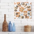 thumbnail image 6 of Teddy Bears Full Wall Clock Square Silent Non Ticking Battery Operated Clock for Home Bathroom Kitchen Bedroom Living Room, 6 of 8