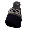 thumbnail image 3 of TOP HEADWEAR City Beanies for Football Fans - Cuff Knit Winter Skull Cap with Pom, New York, 3 of 3