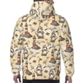 thumbnail image 7 of Fotbe Men's Hoodie with Marine Birds And Coastal Lighthouse Pattern - Kangaroo Pocket Pullover Hooded Sweatshirt, Perfect for Daily Wear, Travel, and Home-4X-Large, 7 of 7