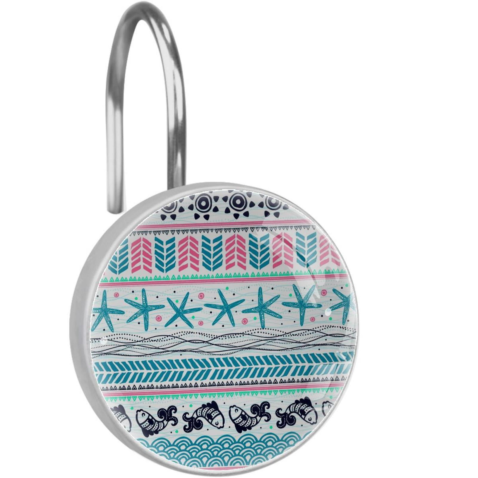 Bohemian Shading Shower Curtain Hooks???Set of 12???for Home Hotel Shower