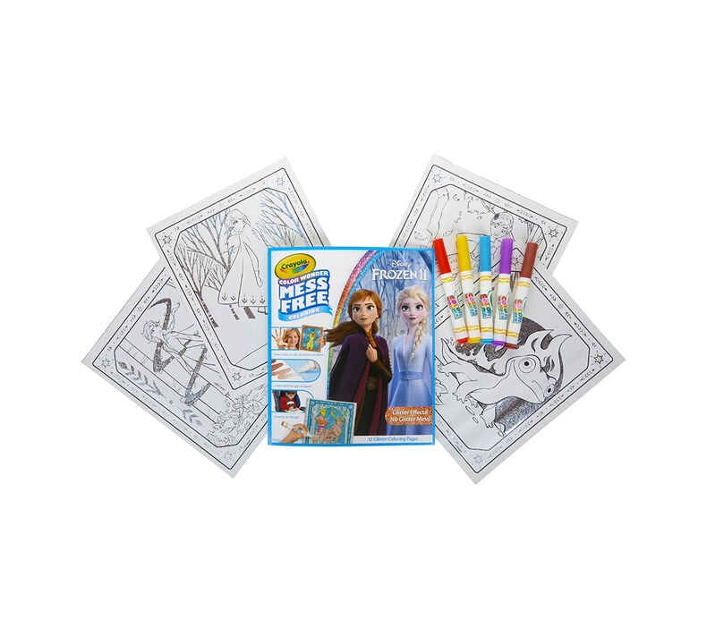 Crayola Color Wonder Glitter Coloring Kit - Disney Frozen 2