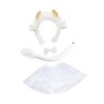 thumbnail image 4 of Conjunto de orejas y cola de vaca. Diadema con orejas de vaca para decoración de carnaval y Halloween. 4 piezas, 4 of 9